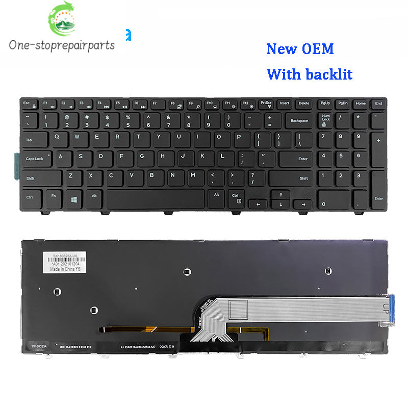 New ORIGINAL Laptop Keyboard For DELL Inspiron 17-5748 5749 5755 5758 5759 P26E Dell laptop repair parts