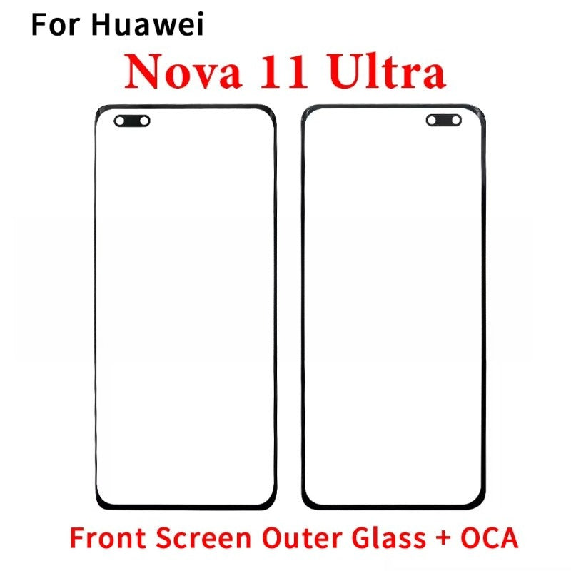 Front Screen Outer Glass With OCA For Huawei Nova 10 10Z 11 11i 12 12i Pro SE Ultra Lite Replacement Parts Huawei phone repair parts
