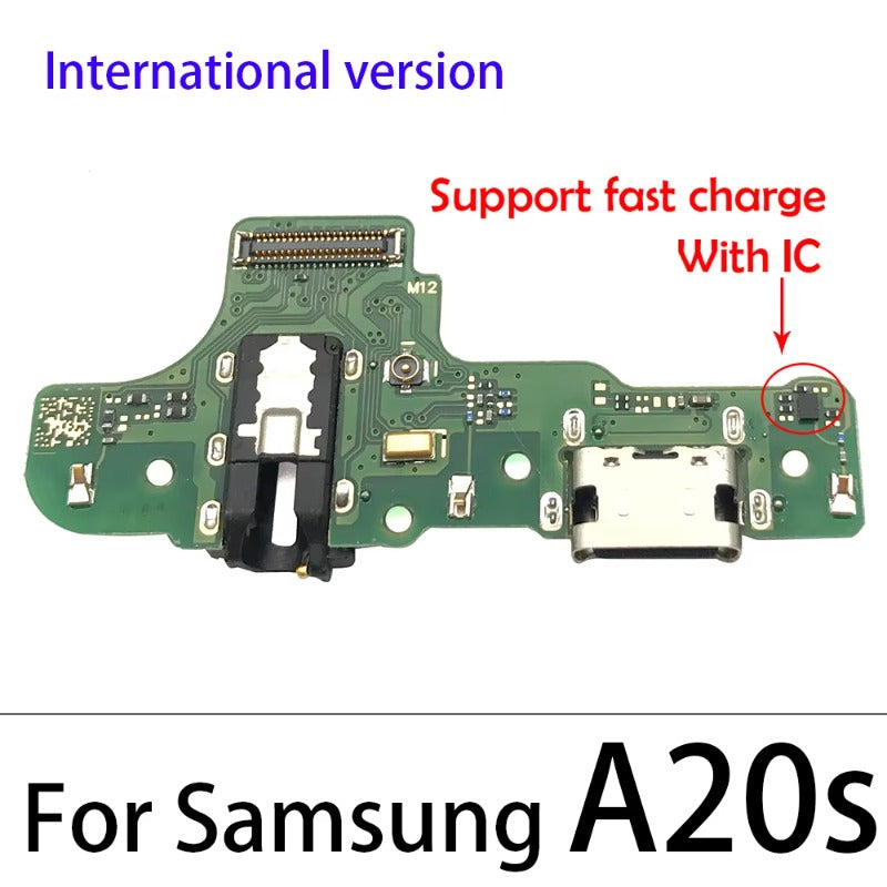 10Pcs USB Charger Charging Port Dock Connector Board Flex Cable For Samsung A10S A20S A30S A50S A21s A12 A02s A03s A03 Core Samsung phone repair parts