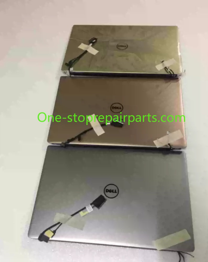 Touch Non-Touch top half LCD Display screen Complete Assembly for Dell XPS 13 9350 9360 P54G P54G002 Ultrabook 13.3" FHD QHD+  R3RJ8 0K8H0R 7PH9N 0N6CH2 0P2HPR 0907D8 9D8MJ Rose Gold Silver panel half Dell laptop repair parts