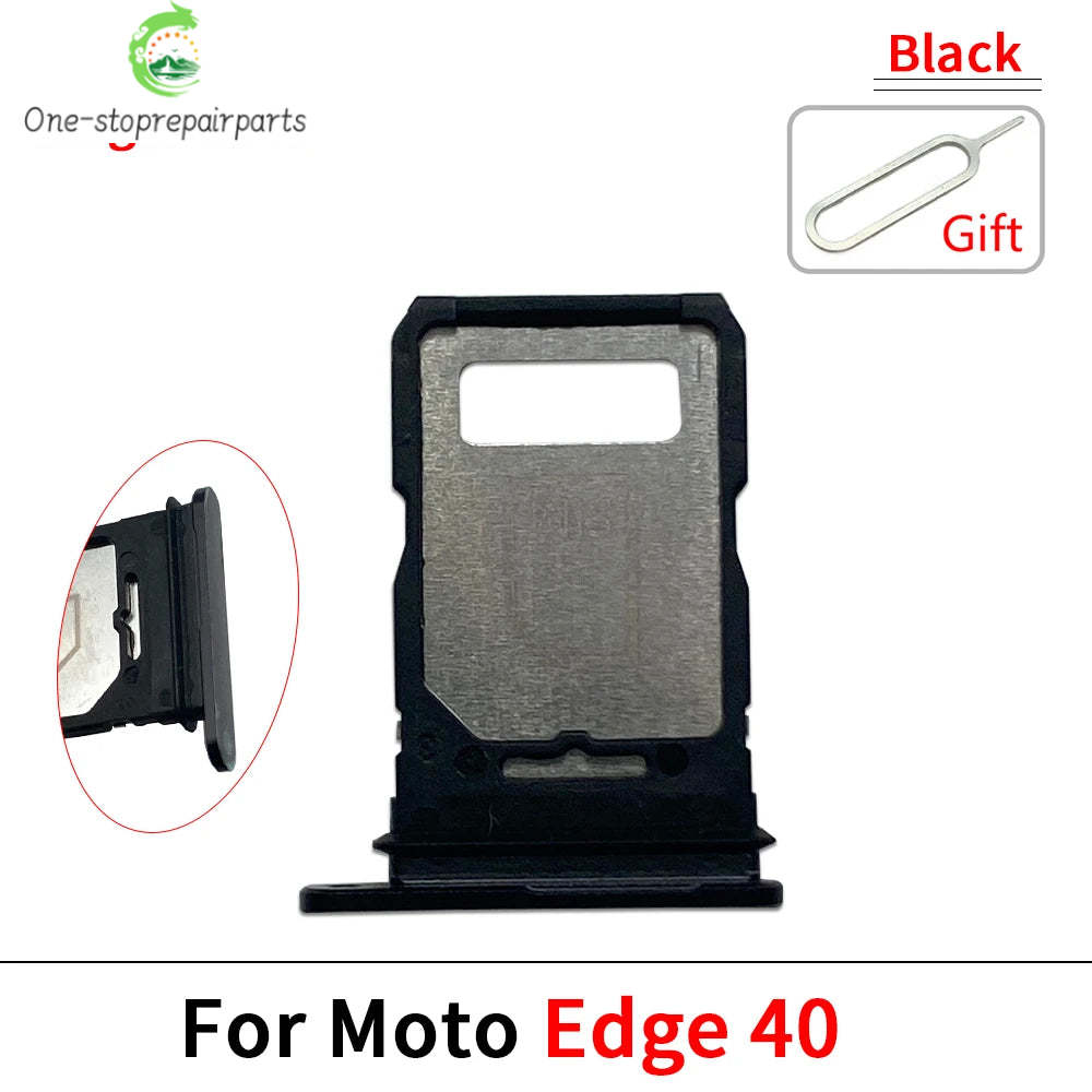 SIM Card Tray Slot Holder Adapter Accessories For Motorola Moto Edge 20 30 40 50 Pro Neo Fusion Lite Ultra Motorola phone repair parts