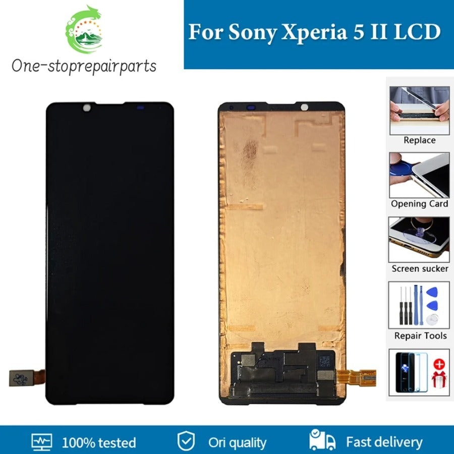 6.1" OLED For Sony Xperia 5 II LCD Display With Burn-shadow Screen Touch Panel Digitizer Assembly Replace For Sony X5 II LCD Sony phone repair parts