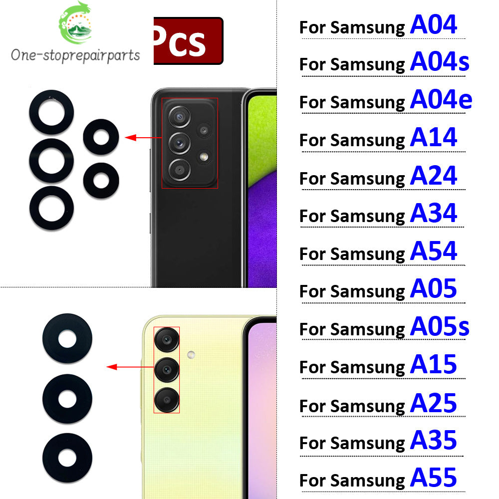 10Pcs, Back Camera Rear Camera Lens Glass With Sticker For Samsung A04 A04s A04e A14 A24 A34 A54 A05 A05s A15 A25 A35 A55 4G 5G