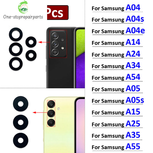 10Pcs, Back Camera Rear Camera Lens Glass With Sticker For Samsung A04 A04s A04e A14 A24 A34 A54 A05 A05s A15 A25 A35 A55 4G 5G