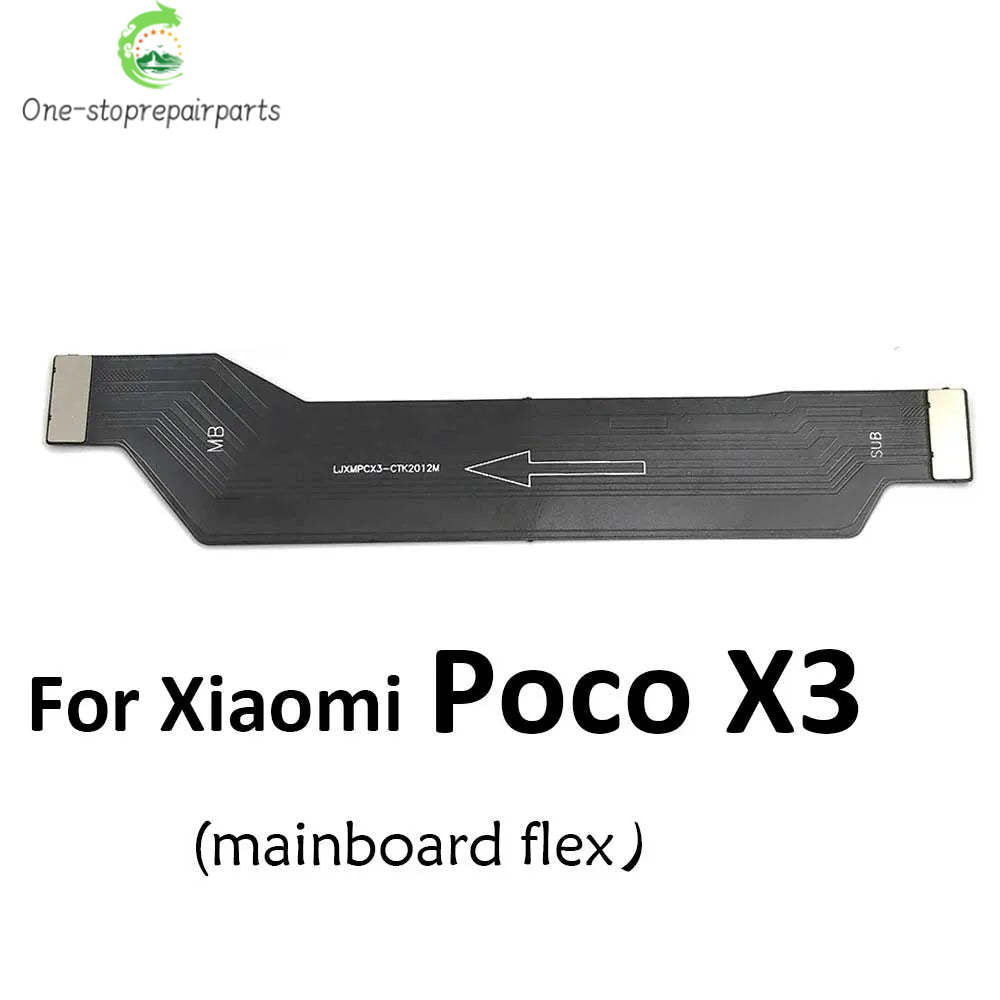USB Board Charger Charging Dock Port Connector Flex Cable For Xiaomi POCO X3 NFC Pro Mainboard Main Board Flex Xiaomi  Xiao mi phone repair parts