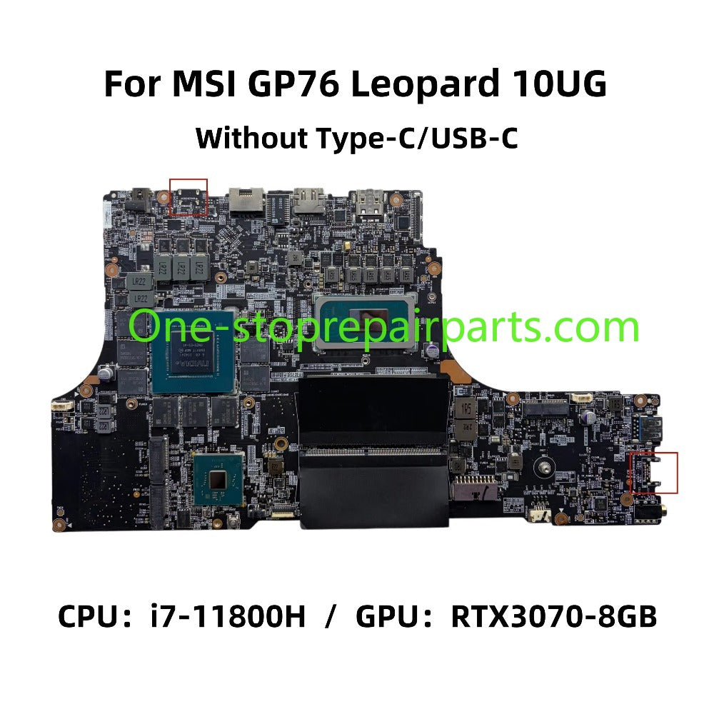 For MSI GP76 Leopard 10UG Laptop Motherboard MS-17K31 With i7-11800H CPU DDR4 RTX3070 8GB-GPU 100% Fully Tested MSI laptop repair parts