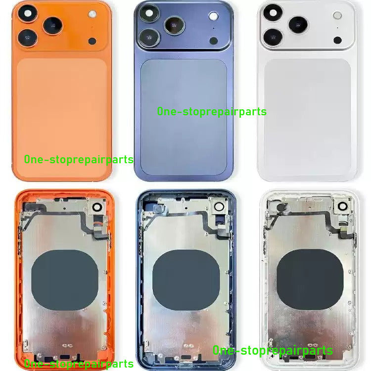 DIY Convertor Housing Back Cover Assembly Compatible For iPhone X XR XS MAX 11 11PRO 12 12PRO 13 Pro 14Pro 15Pro 15 Pro Max To 17 18 17Pro 18Pro Max Backshell Replacement Refitted Chassis Pre-Installed Modified Middle Frame iPhone phone repair parts