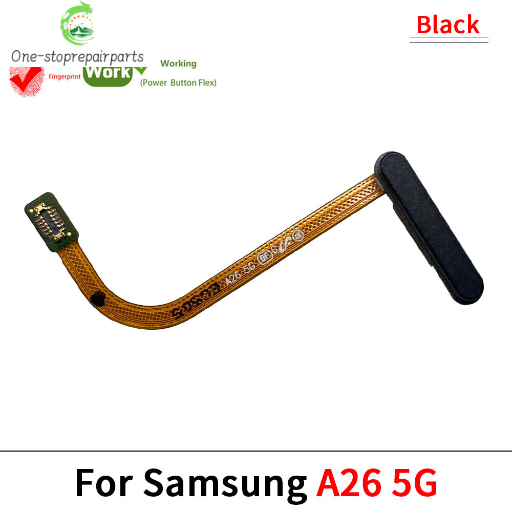New For Samsung A06 A16 A26 4G 5G Home Button FingerPrint Touch ID Sensor Flex Cable Ribbon Replacement Parts Samsung phone repair parts