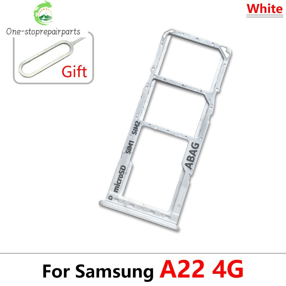 SIM Card Tray Slot Holder Adapter Accessories For Samsung A22 A32 4G 5G Replacement Spare Parts Samsung phone repair parts