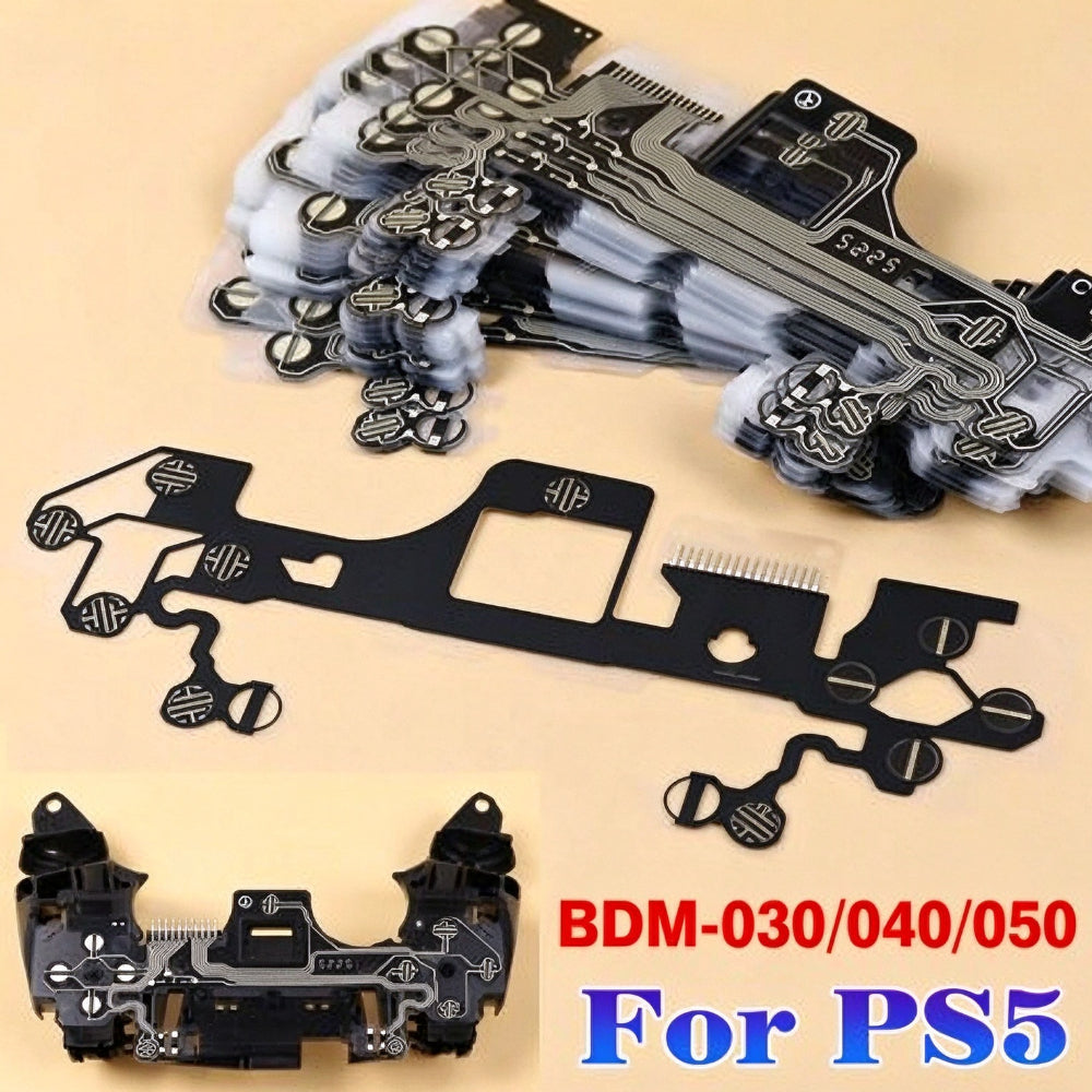 1-50Pcs Conductive Films Button Flex Cables For PS5 BDM-030/040/050 for PS5 Edge Gamepad Controller Ribbon Circuit Board Repair Game console repair parts