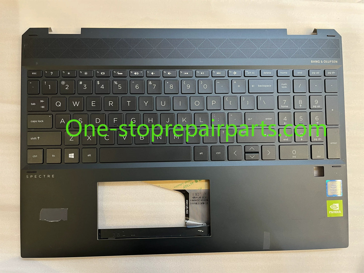Cover case For HP Spectre X360 15-DF 15-Df0011tx5 TPN-Q213 back housing bezel topcase palmrest keyboard L38097-001 D Case Bottom Brown Blue