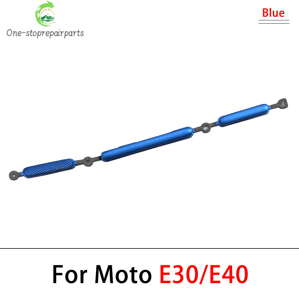 New For Motorola Moto E13 E14 E20 E30 E40 E22 E32 Side Power Key + Volume Button Replacement Parts Motorola phone repair parts
