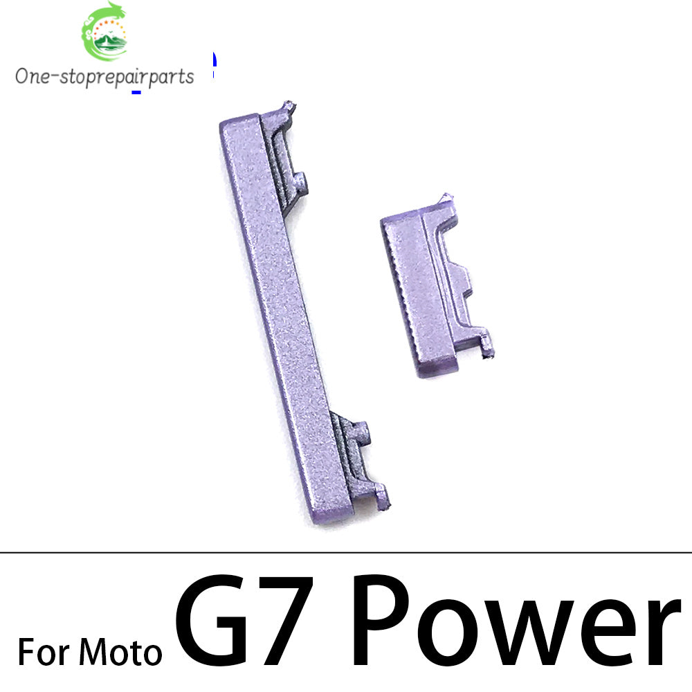 New Side Volume Button Power ON / OFF Buttton Key Set For Motorola Moto G9 G8 G7 Play Plus Power Lite Replacement Parts Motorola phone repair parts