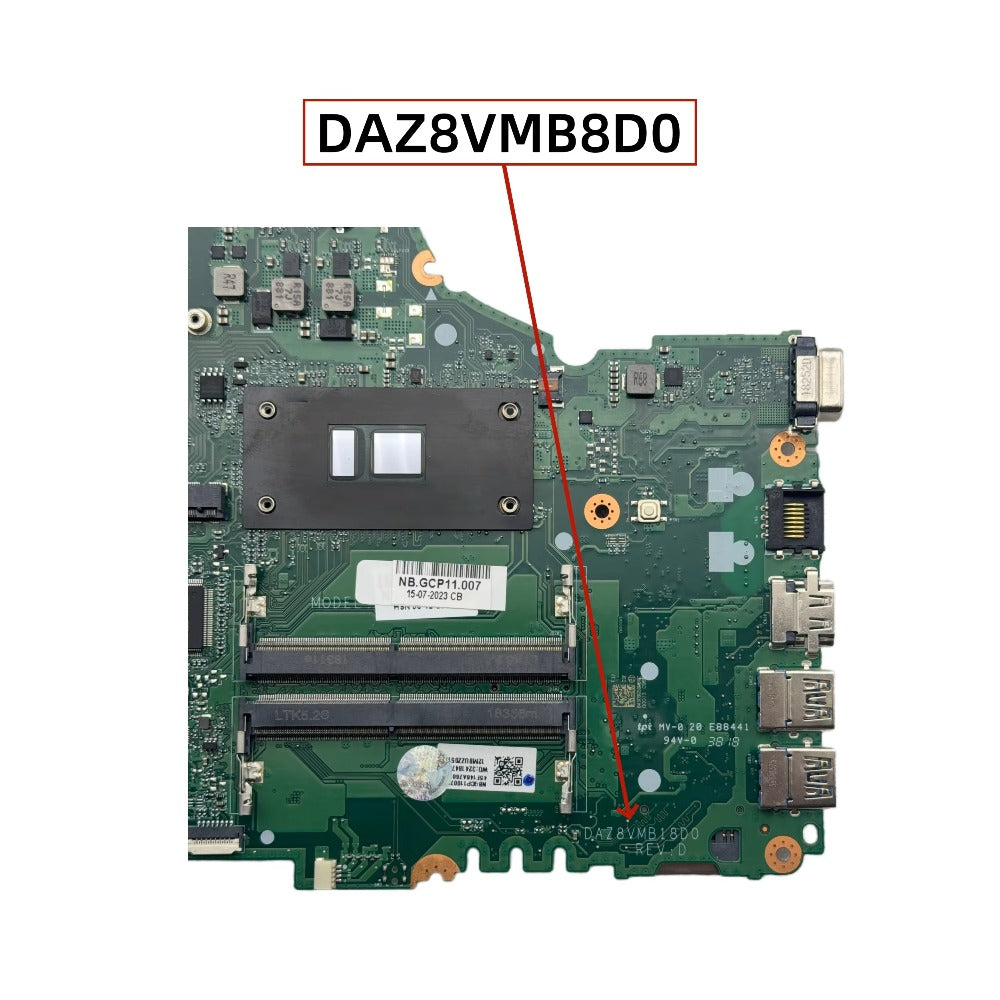 For Acer Aspire E5-475G Laptop Motherboard With I3-6006U I5-6200U I5-7200U I7-7500U CPU 940MX 2GB-GPU DAZ8VMB18D0 NB.GWB11.001 Acer laptop repair parts