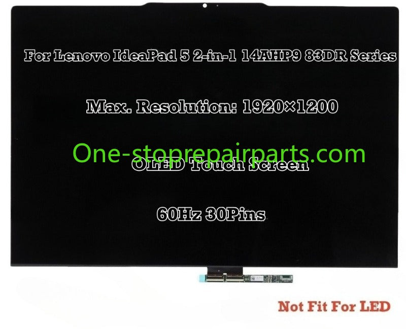 LCD screen For Lenovo IdeaPad 5 2-in-1 14AHP9 83DR Series 5D10S40069 5D10S40070 5D10S40068 5D10S40072 5D10S40073 5D10S40071 FHD+ LCD Screen Complete Assembly  Lenovo laptop repair parts