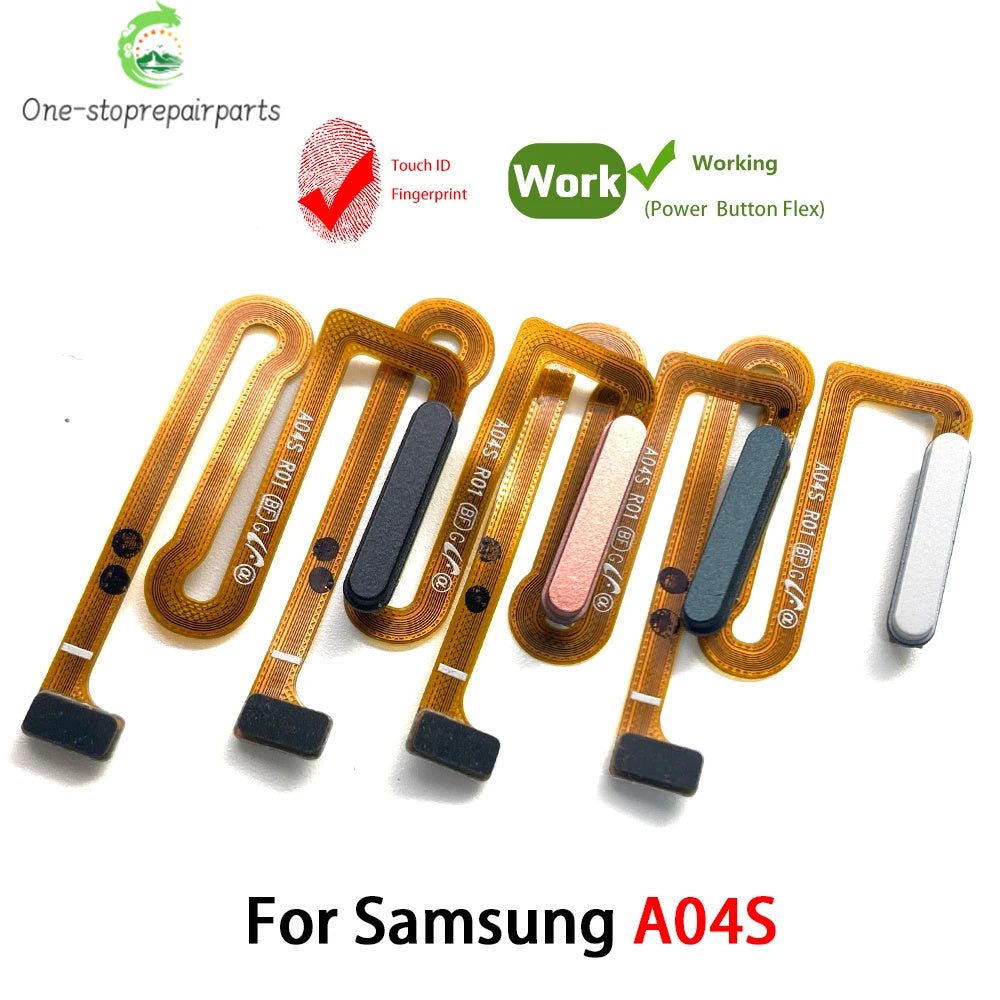 New For Samsung A03S A037F A04s A047F A05s A057F Fingerprint Sensor Home Return Key Menu Button Flex Cable Samsung phone repair parts