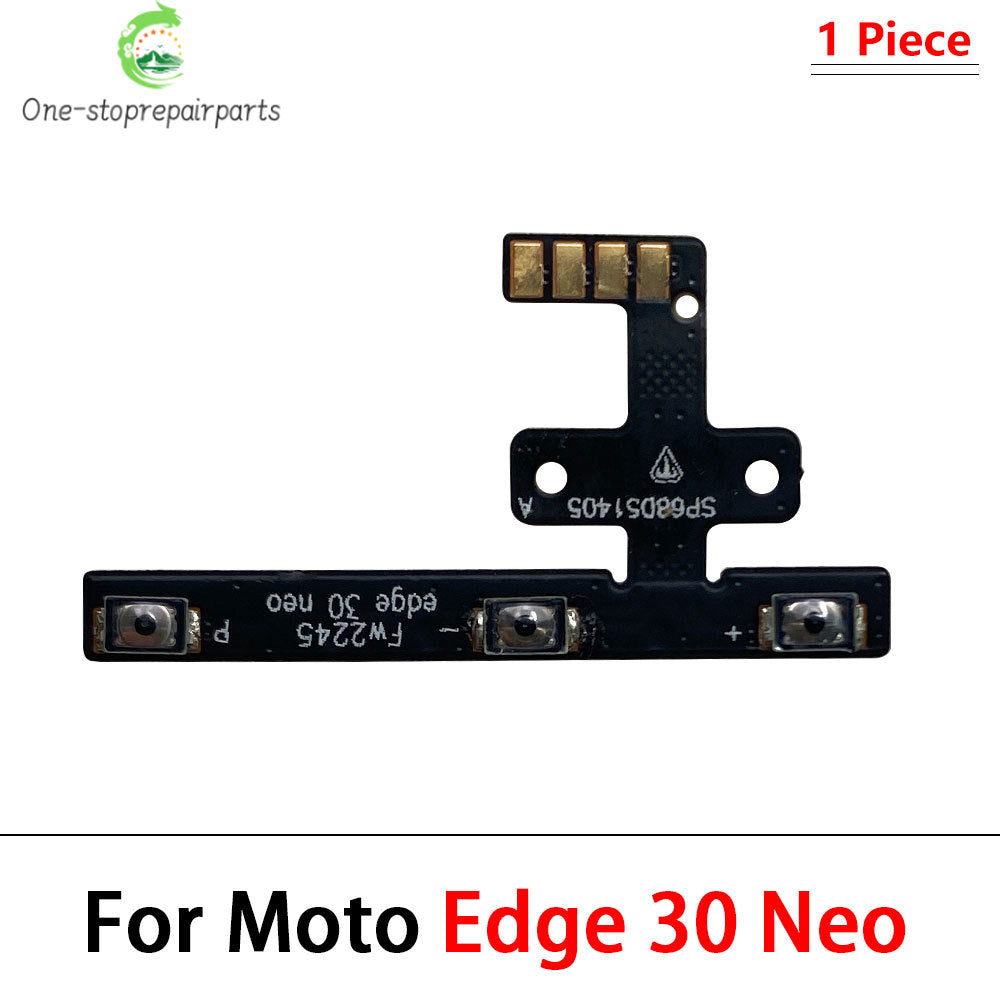 10Pcs/Lot, Power on off Volume Key Button Flex Cable For Motorola For Moto Edge 20 30 Pro Lite 30 40 50 Neo Ultra Fusion Plus Motorola phone repair parts