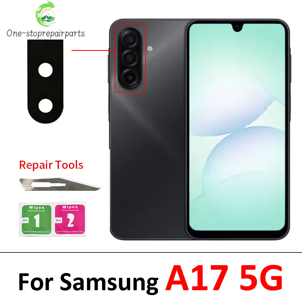 Rear Back Camera Glass Lens For Samsung A06 A16 A26 A36 A56 A07 A17 4G 5G Camera Glass With Glue Adhesive Samsung phone repair parts