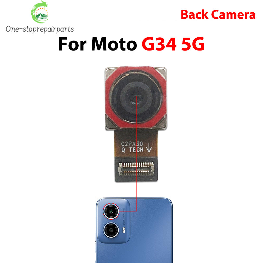 Back Rear Camera Big Main Camera Front Camera Flex Cable For Motorola Moto G22 G32 G62 G13 G23 G73 G14 G24 G55 G34 G84 G35 5G Motorola phone repair parts