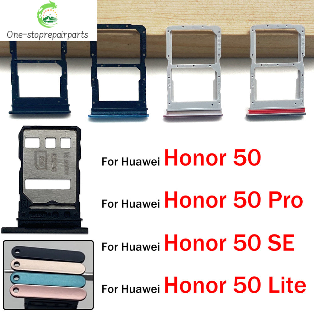 New SIM Card Tray Slot Holder Adapter Accessories For Huawei Honor 50 Pro Se Lite Repair Parts Huawei phone repair parts