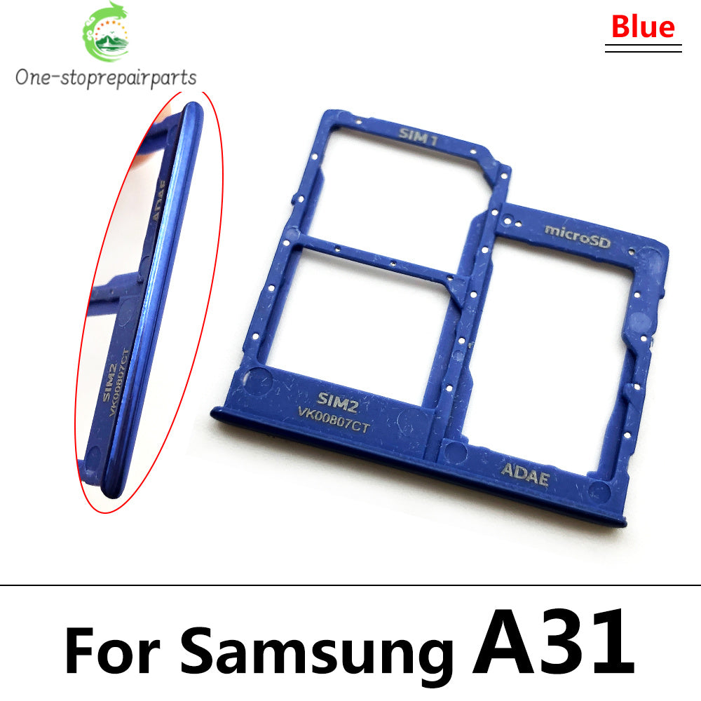 10Pcs/Lot,  For Samsung A12 A125F A31 A315F A51 A515F A71 A715F SIM Card Tray Slot Holder Replacement Parts Dual Samsung phone repair parts
