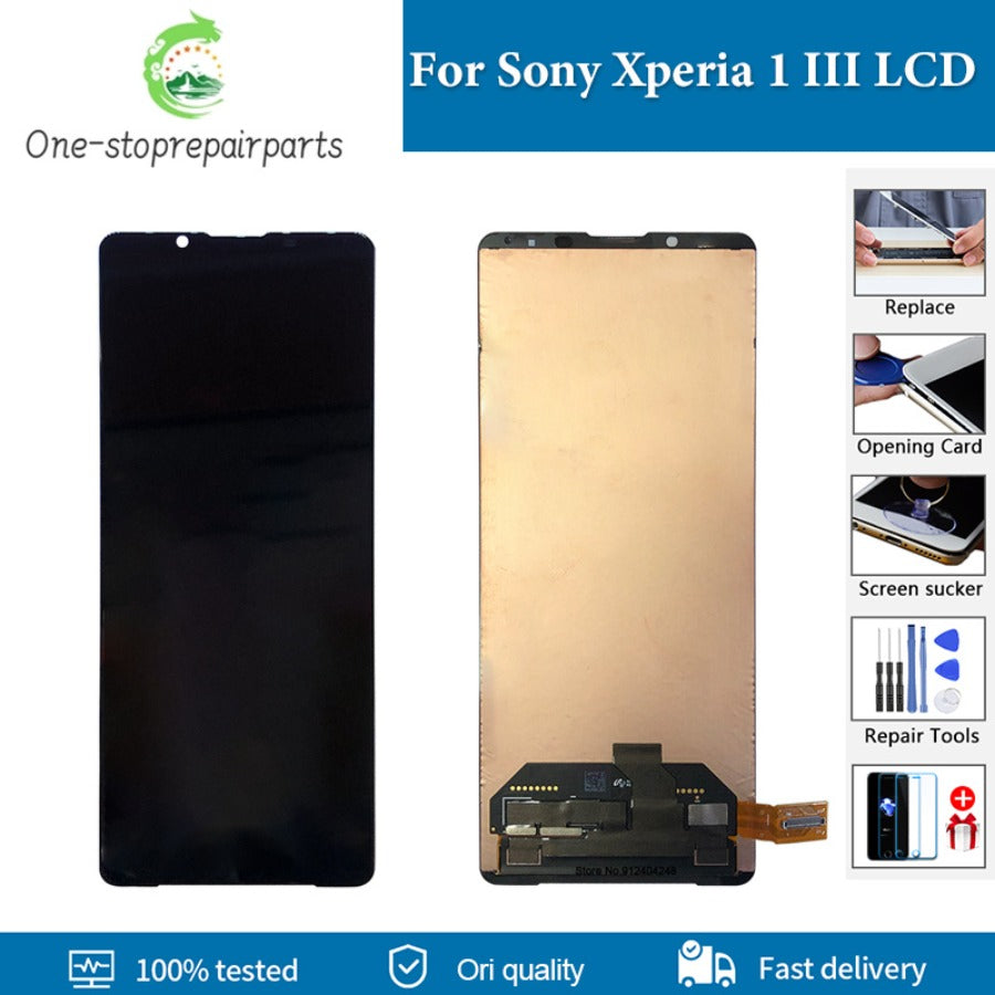 6.5" OLED For Sony Xperia 1 III LCD Display With Burn-shadow Touch Screen Digitizer Assembly For Sony X1 III LCD Replacement Sony phone repair parts