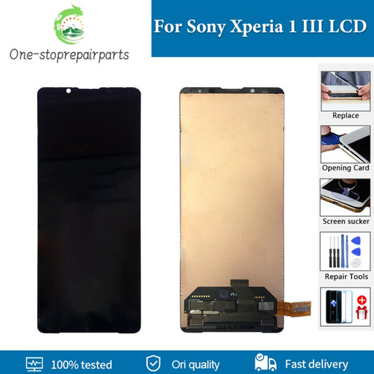 6.5" OLED For Sony Xperia 1 III LCD Display With Burn-shadow Touch Screen Digitizer Assembly For Sony X1 III LCD Replacement Sony phone repair parts