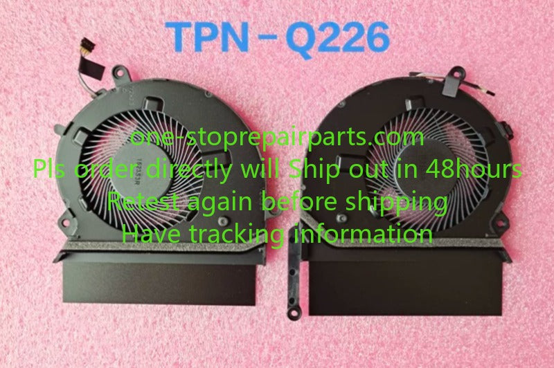 Genuine CPU GPU cooling Fan For HP spectre x360 15-EB TPN-Q226 M00226-001 M00227-001 cooler fan