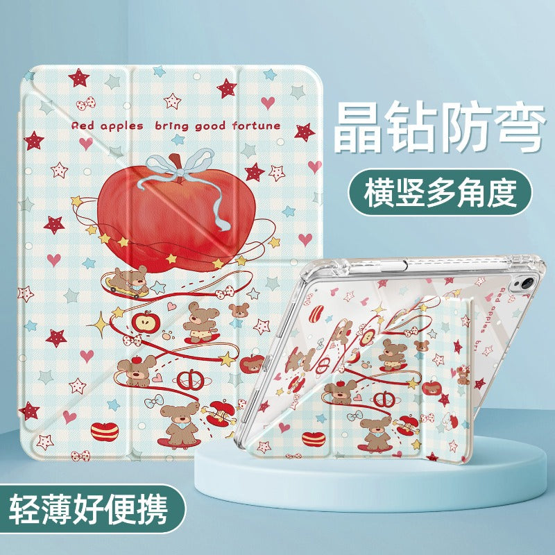 For 2026 new huawei matepad115s protective case air12 tablet cover 11.5 with pen slot pro12.2 magnetic buckle se10.4 For glory x10 anti-drop 9/8 cheese cat Tablet Accessories