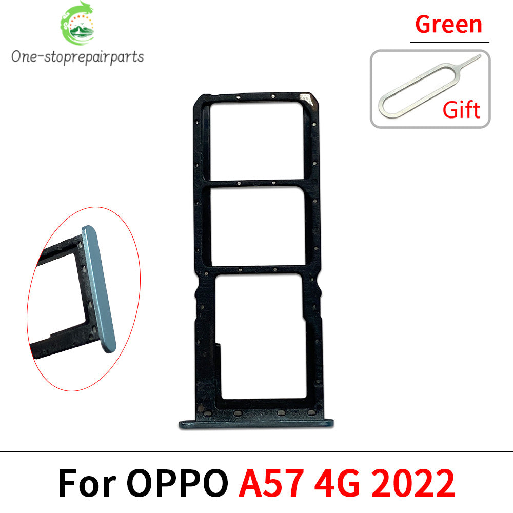 10Pcs, SIM Card Tray Slot Holder For OPPO A52 A53 A54 A55 A57 A58 4G 2022 Replacement Parts OPPO phone repair parts