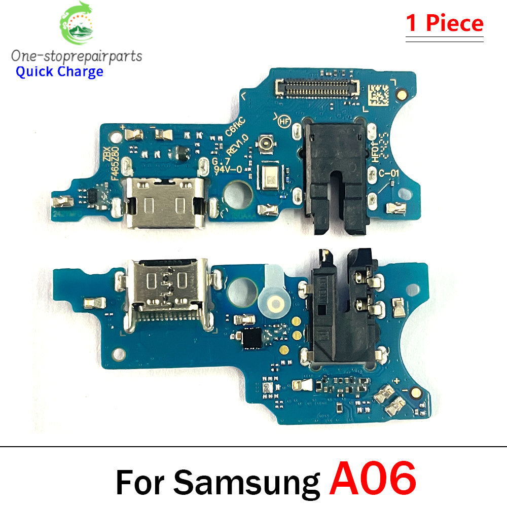 New USB Charging Port Board Flex Cable Connector Parts For Samsung A05 A05s A15 A25 A35 A55 A06 A16 4G 5G Microphone Module Samsung phone repair parts
