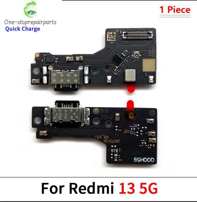 New USB Charging Port Board Flex Cable Connector For Xiaomi Redmi 8 8A 9 9C 9A 9T 10C 12C 10A 10 12 12C 13C 13 4G 5G Microphone Xiaomi  Xiao mi phone repair parts