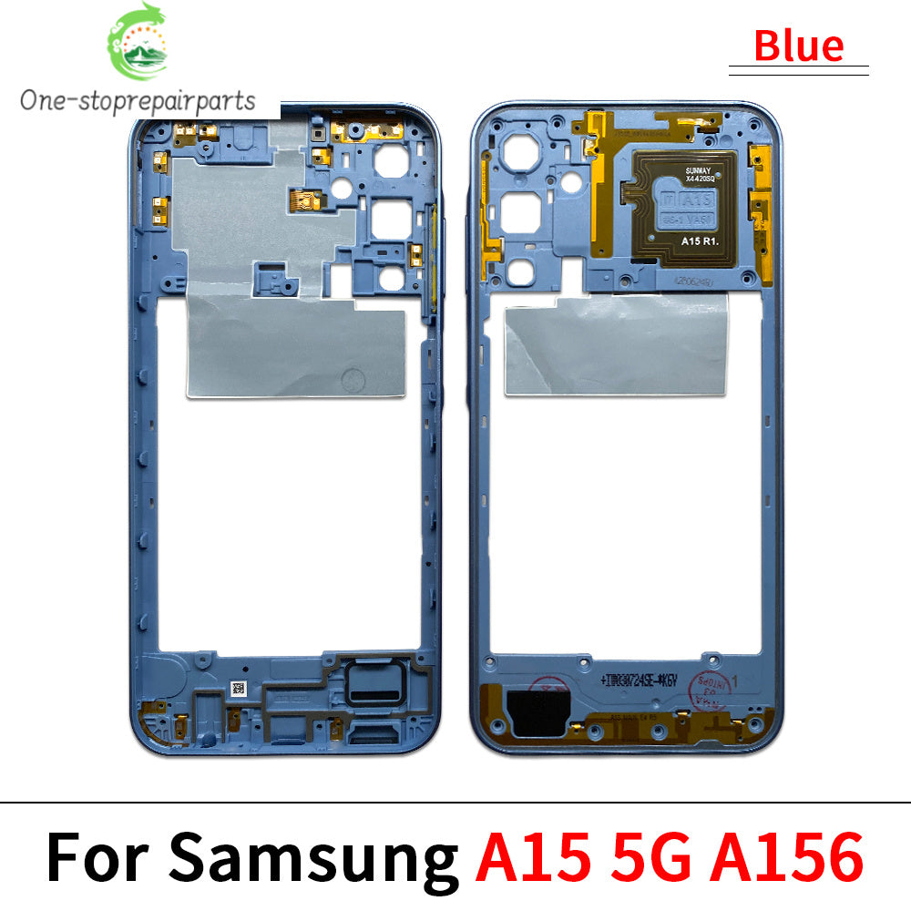 New For Samsung A15 4G A155F / A15 5G A156B / A05 / A05s / A25 5G Housing Middle Frame Bezel Middle Plate Cover Samsung phone repair parts