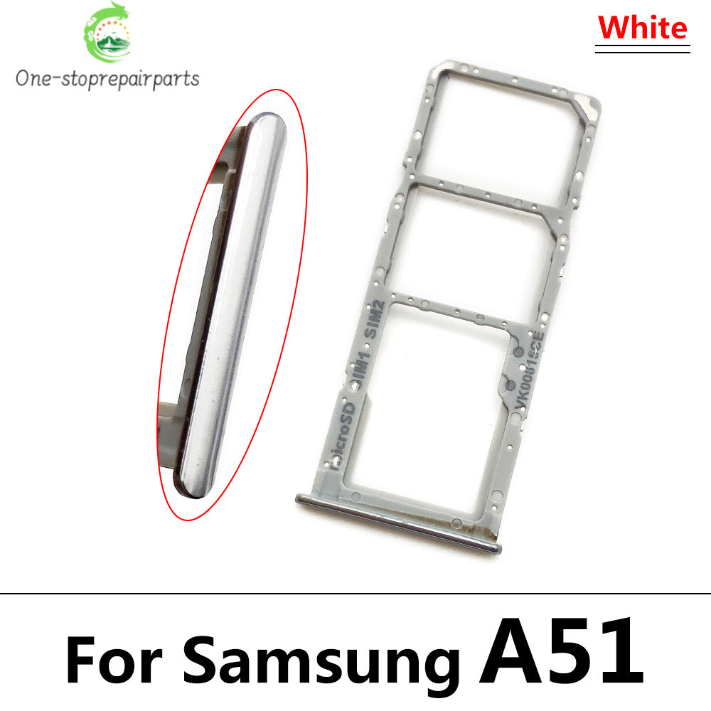 For Samsung  A51 A515F A515 A71 A715F A715 SIM Card Tray Slot Holder Adapter Accessories