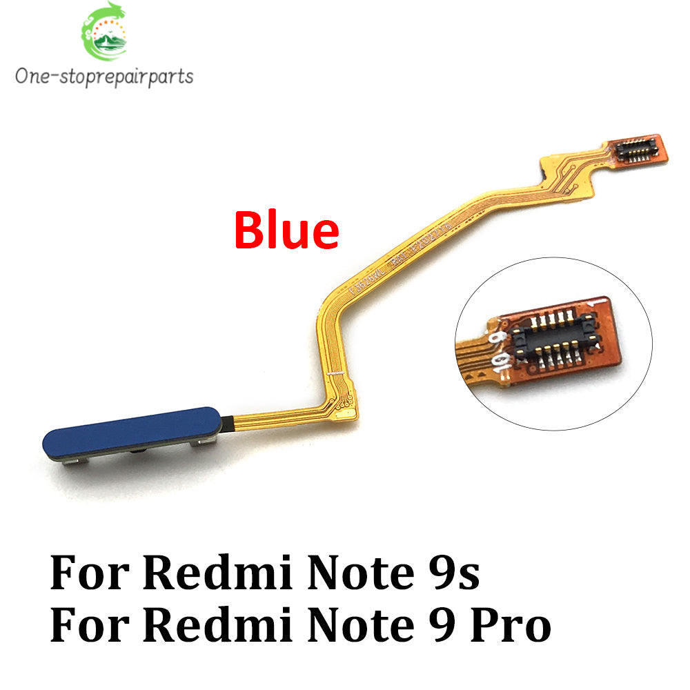 10Pcs, New For Xiaomi Redmi Note 8T 8 9s 9 Pro Home Button FingerPrint Touch ID Sensor Flex Cable Ribbon Replacement Parts  Xiaomi  Xiao mi phone repair parts