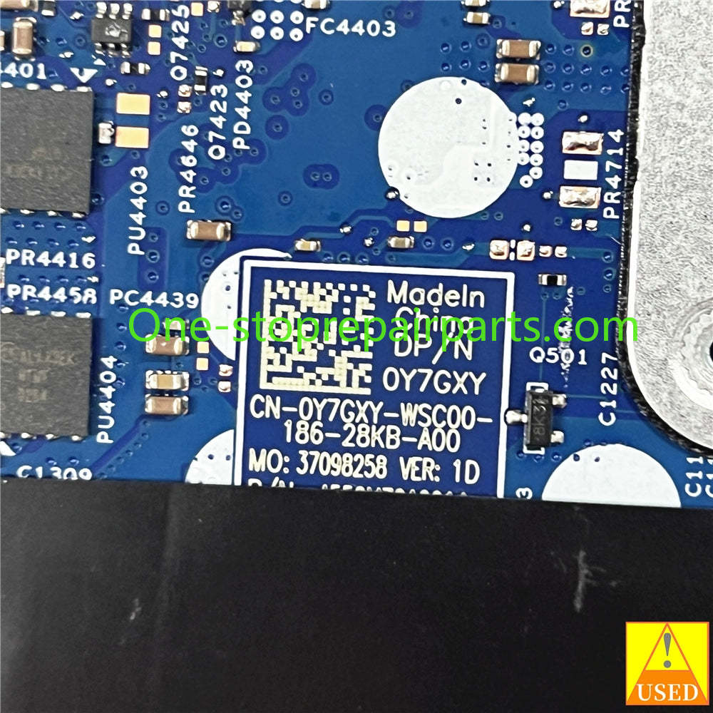 Full tested Motherboard  system board for DELL 5320 0Y7GXY SRK03  i5-1145G7 GM 19817-1