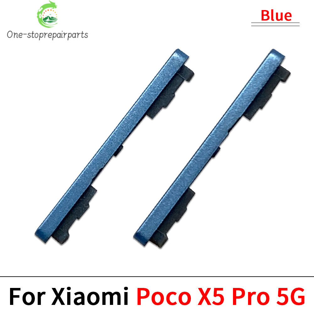 Side Key Power and Volume Button For Xiaomi Poco X4 X5 X6 Pro 5G Replacement Parts Xiaomi  Xiao mi phone repair parts
