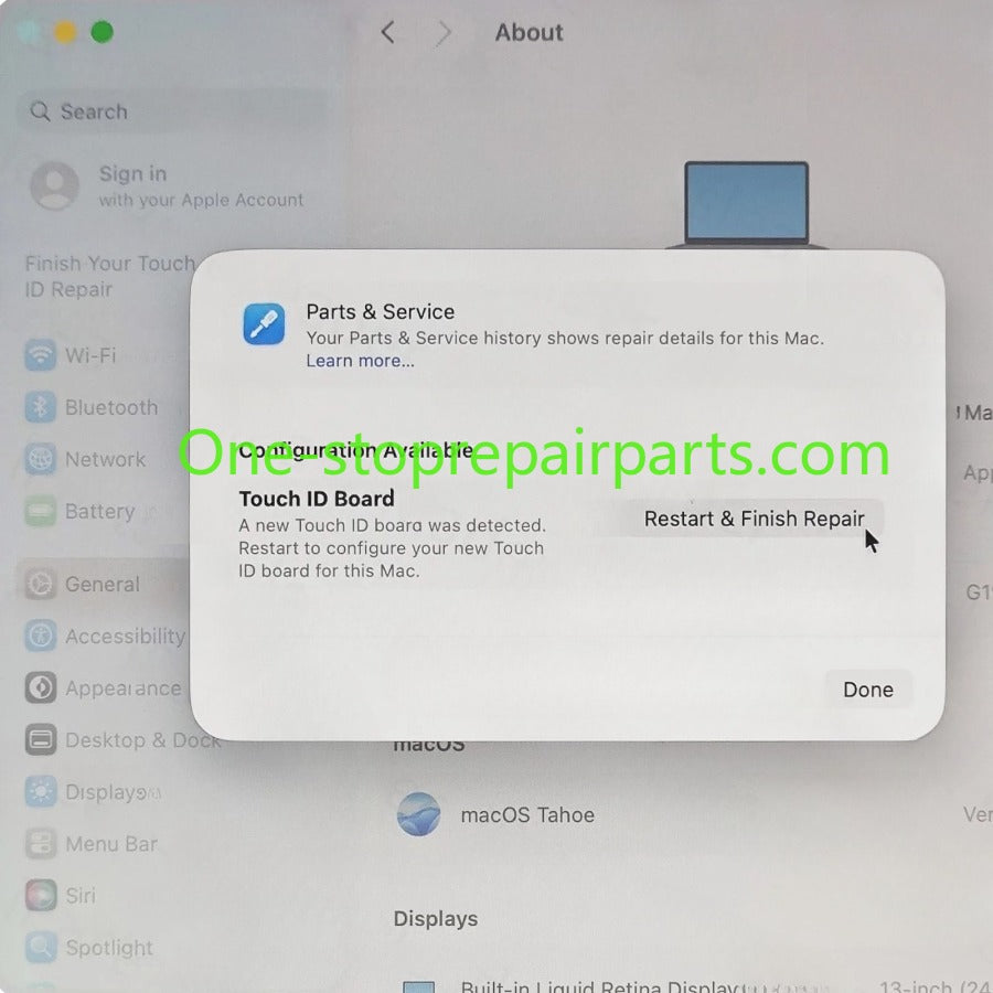Laptop A3404 Power on/off Button Touch ID Fingerprint Board w/ Flex Cable for Macbook Neo 13" A18 Pro Silver Citrus Indigo Blush Macbook repair parts