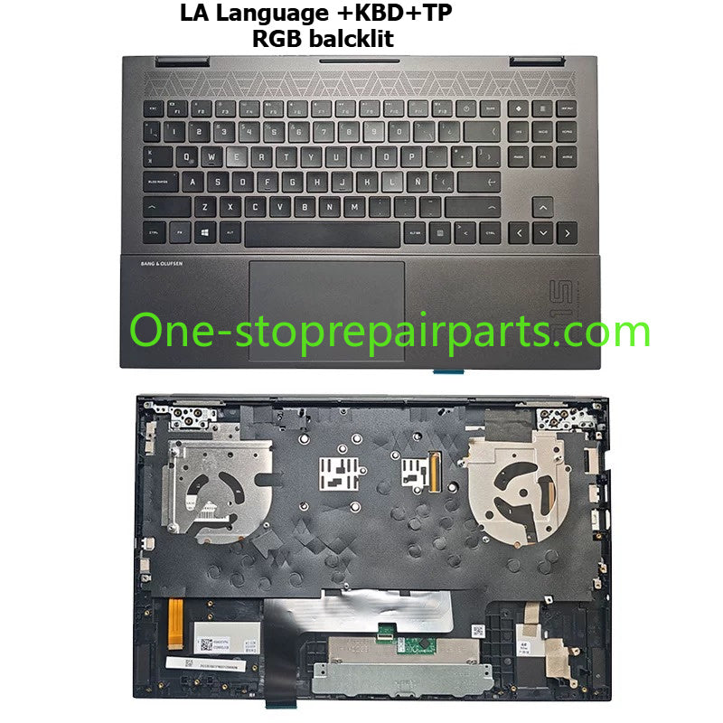 Palmrest  Keyboard For HP Omen 15-EN 15-EK 15Z-EN100 TPN-Q238 Q236 RGB US M00667-001 M00666-001 M00666-B31 RGB Backlit topcase