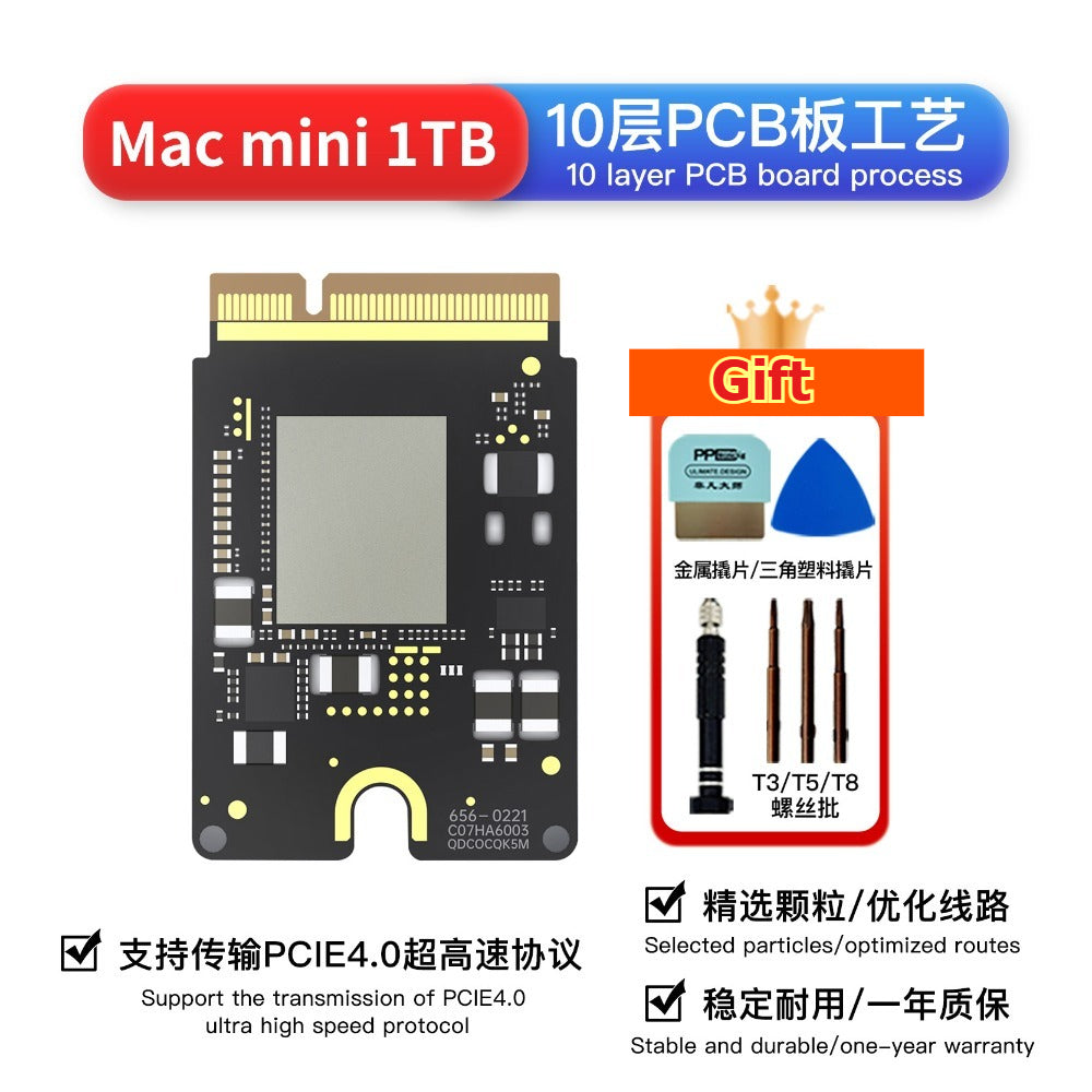 Solid State Drive Kit 1T/2T/4T/8T For MAC MINI M4  Mac Studio M1Max/Ultra M2Max/Ultra M3Max/Ultra M4Max/Ultra M4Pro SSD Capacity Upgrade SSD New Particles Increase Speed Upgrade Memory DIY Reair