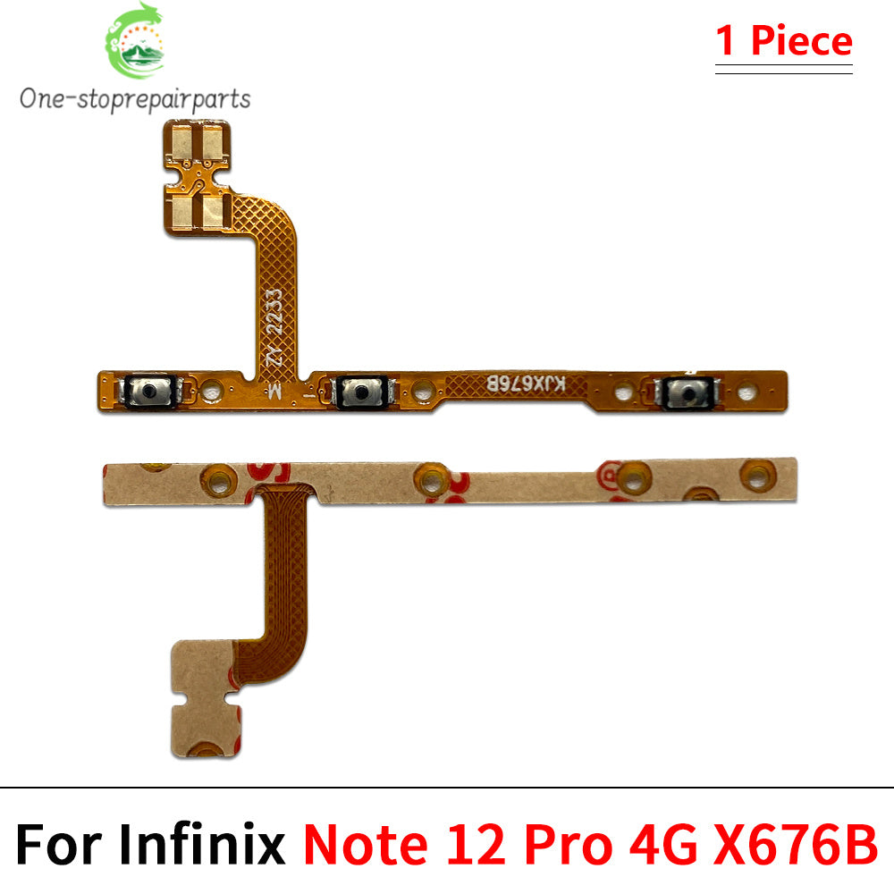 Power Switch On/Off Button Volume Key Button Flex Cable For infinix Note 10 11 12 30 30i 40 Pro VIP 4G 5G X693 X695 X663  infinix phone repair parts