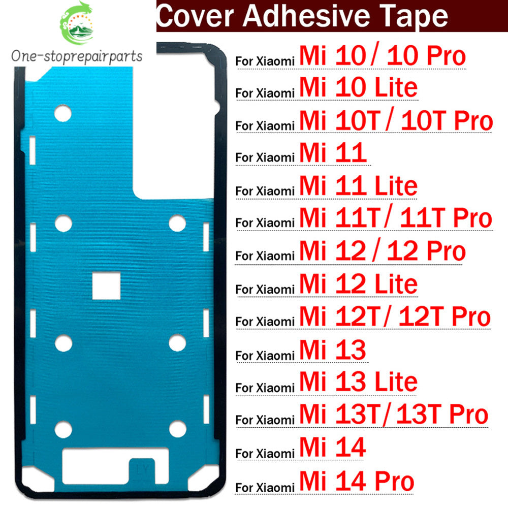 New Back Battery Sticker Adhesive For Xiaomi Mi 10 10T 11 11T 12 12T 13 13T 14 Pro Lite Waterproof Back Cover Sticker Xiaomi  Xiao mi phone repair parts