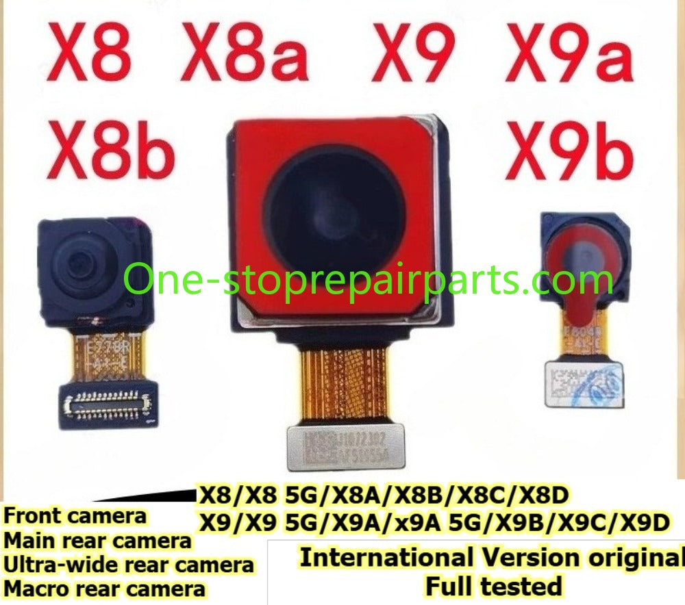 Full Tested Camera lens for HONOR X8/A/B/C/D X9/A/B/C/D front rear cameras Rear ultra-wide-angle Rear macro camera internation version