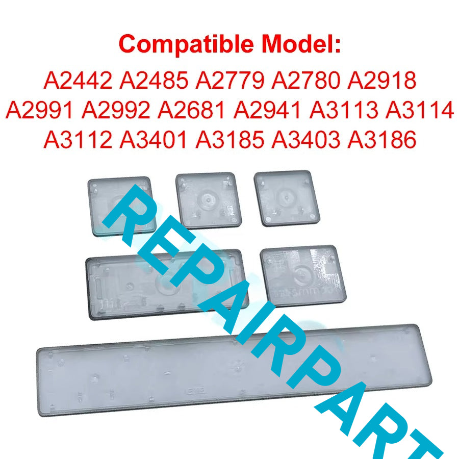 A2442 A2485 A2779 A2780 A2918 A2991 A2992 A3112 A3401 A3185 A3403 A3186 Keycaps Keys Key Cap For Macbook Pro 14" 16" 2021-2023 Macbook repair parts