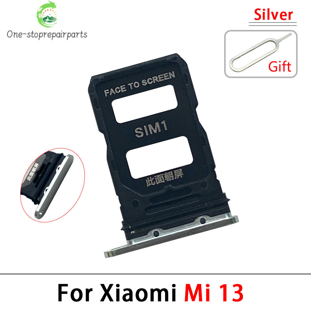 10Pcs, New For Xiaomi Mi 13 Pro / Mi 13 Lite / Mi 13T Pro SIM Card Slot SD Card Tray Holder Adapter  Xiaomi  Xiao mi phone repair parts