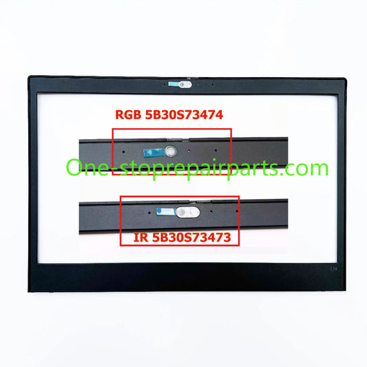 LCD Front Bezel For Thinkpad L14 Gen1 Gen2 RGB IR 5B30S73474 5B30S73473 B case trim frame Cover shell