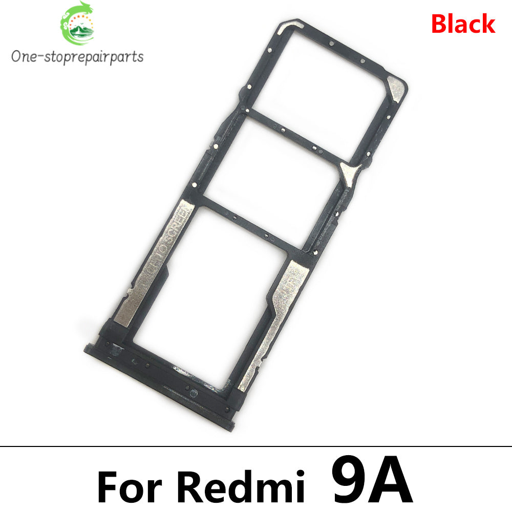 10Pcs/Lot, SIM Card Tray Slot Holder For Xiaomi Redmi 9 9A 9C 9T Replacement Parts Black Blue Green Yellow Orange  Xiaomi  Xiao mi phone repair parts