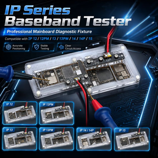 YCS M.Y Baseband Signal Tester Fixture Mainboard Test Stand Probe for iPhone 12 to iPhone 17 Promax Motherboard Circuit Fault Detection Chip Detection Diagnostic Tool Repair Professional Repair Tools