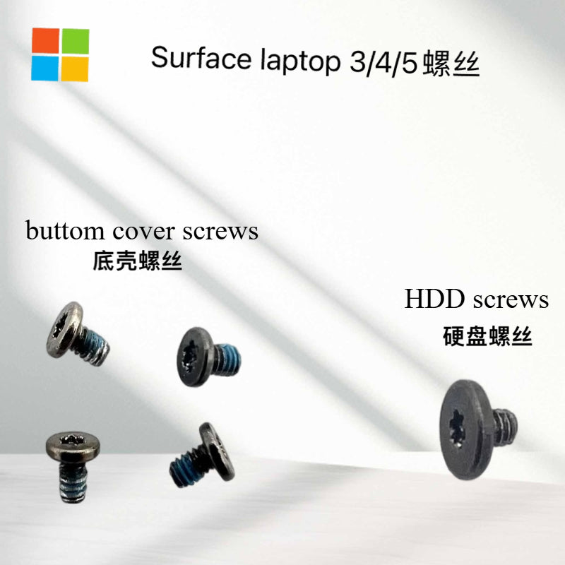 Microsoft Surface Laptop3/4/5 bottom cover screws HDD screws