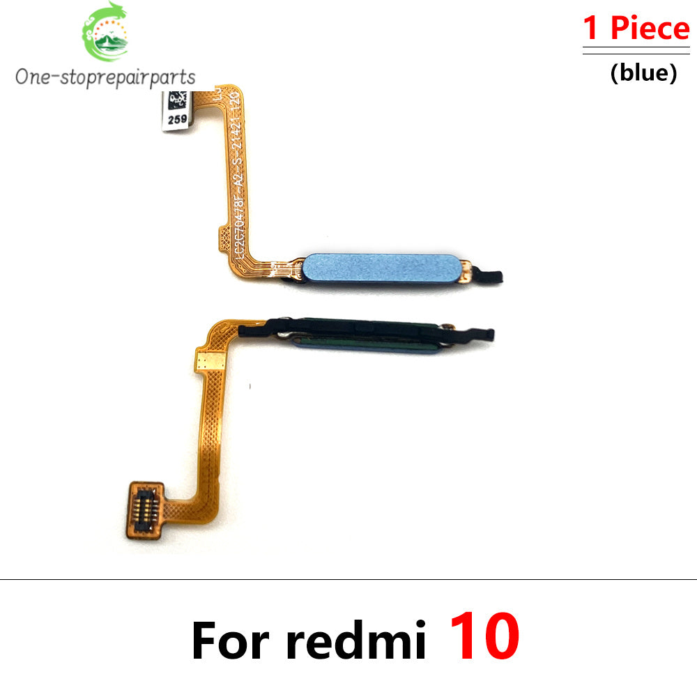 New Fingerprint For Xiaom Redmi 9C 9T 9 10C 10 Prime Home Button Fingerprint Menu Return Key Recognition Sensor Flex Cable Redmi phone repair parts